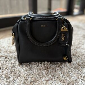 Coach Rogue Cube 20 Satchel Bag in Brass/Black Soft Grain Leather CCC91
NWOT